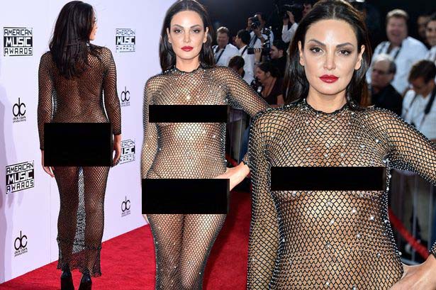 Bleona Qereti Tampil Nyaris Bugil di American Music Awards 2014